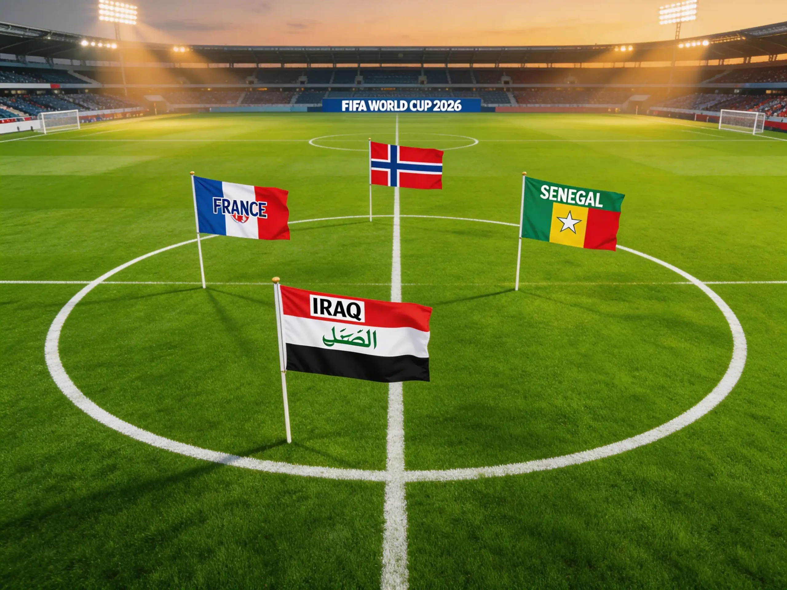 Présentation du Groupe I de la Coupe du Monde 2026 avec la France, le Sénégal, l'Irak et la Norvège