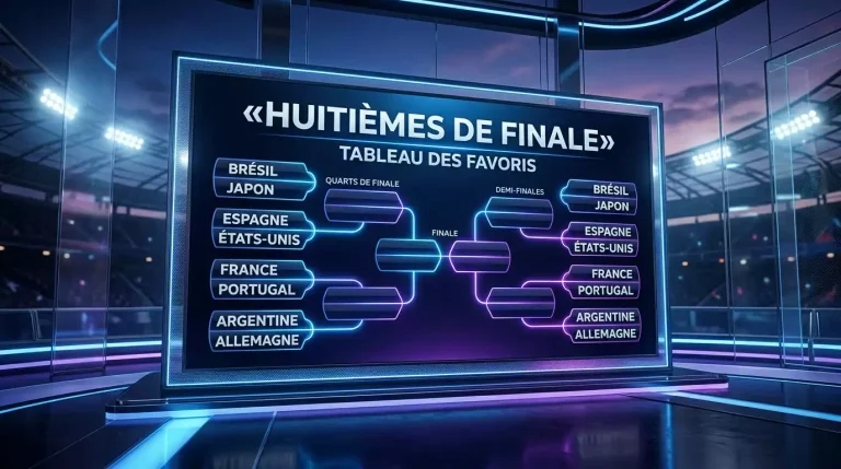 Huitièmes de finale du Mondial 2026 : le tableau, les favoris et les cotes