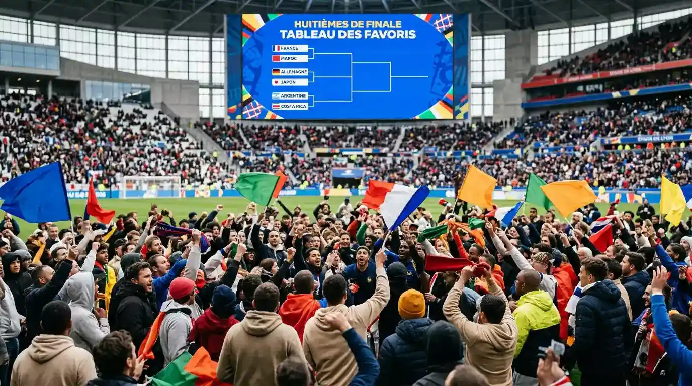 Supporters de plusieurs nations réunis dans une ambiance festive de Coupe du Monde