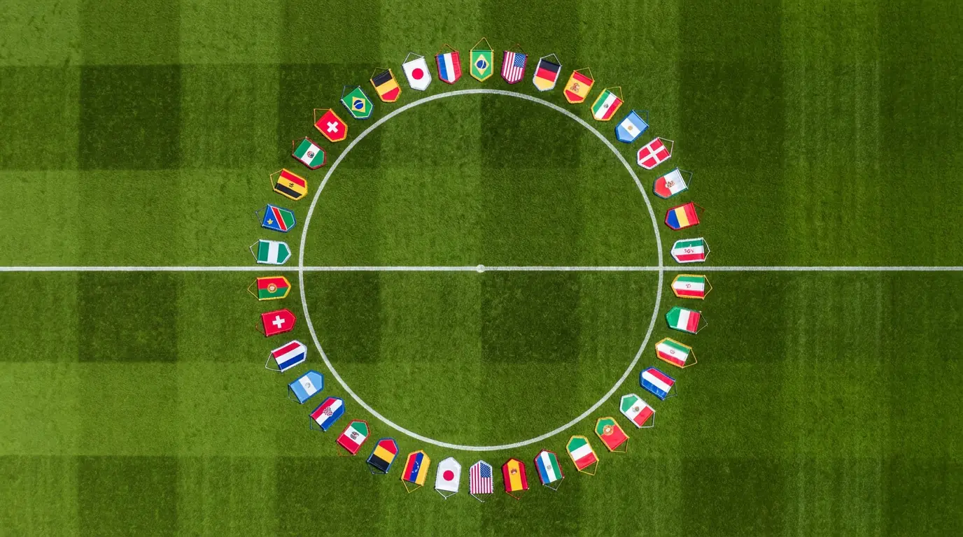 Schéma du format de la Coupe du Monde 2026 à 48 équipes avec phases de groupes et élimination directe