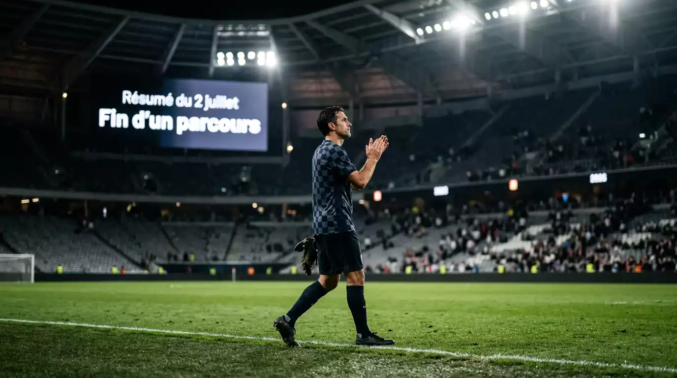 Un joueur croate salue le public après l'élimination, symbole de la fin d'une génération au Mondial 2026